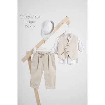 Piccolino Βαπτιστικό κοστούμι Enrique σε χρώμα Beige